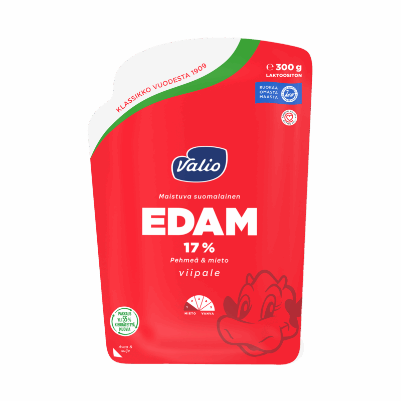Valio Edam 17 %  juustoviipale e300 g