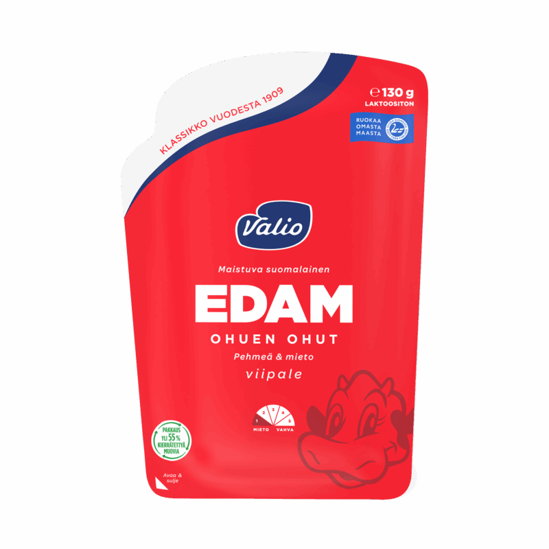 Valio Edam ohuen ohut juustoviipale e130 g