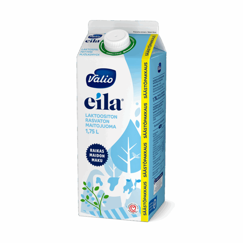 Valio Eila® rasvaton maitojuoma 1,75 l laktoositon rullakko