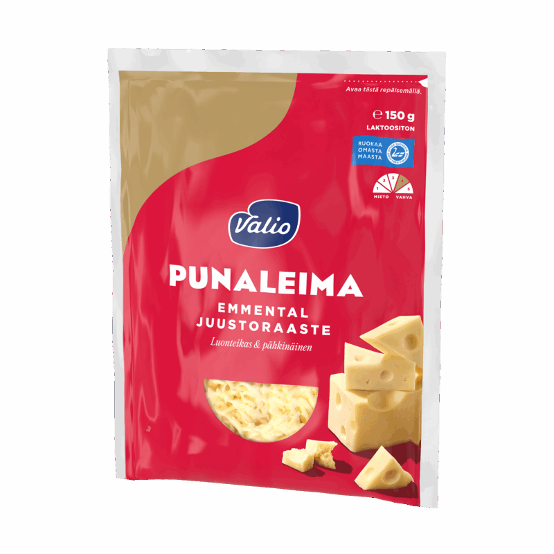 Valio Punaleima emmental juustoraaste e150 g