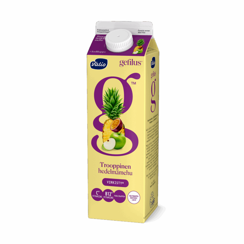 Valio Gefilus® hedelmämehu 1 l trooppinen+foolihappo