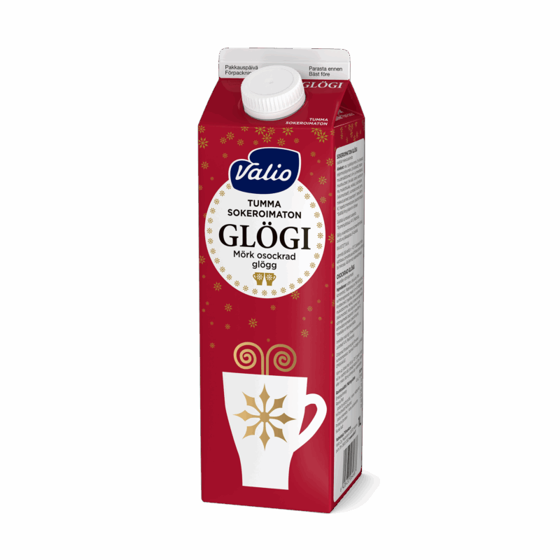 Valio glögi tumma 1 l sokeroimaton kausituote