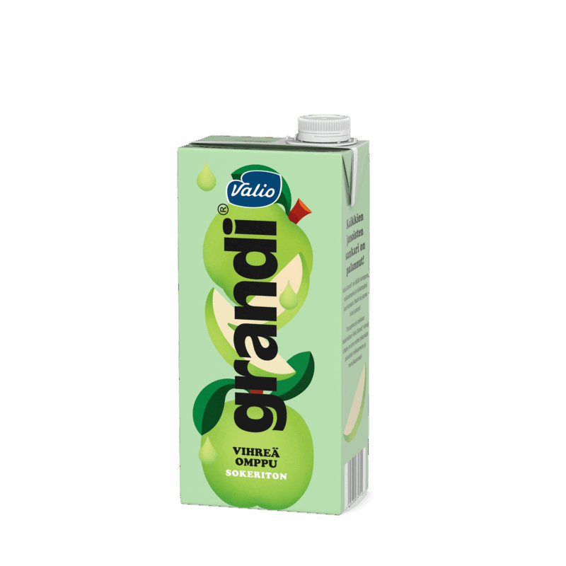 Valio Grandi® vihreä omppu sokeriton mehujuoma 1 l