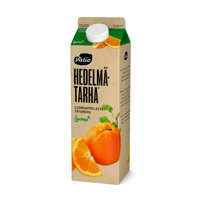 Valio Hedelmätarha® luomuappelsiinitäysmehu 1 l
