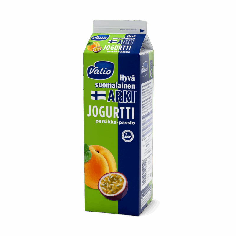 Valio Hyvä suomalainen Arki® jogurtti persikka-passion 1 kg