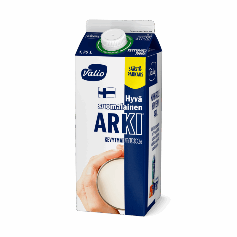 Valio Hyvä suomalainen Arki® kevytmaitojuoma 1,75 l rullakko
