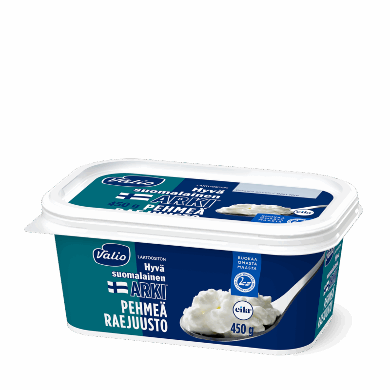 Valio Hyvä suomalainen Arki® pehmeä raejuusto laktoositon 450 g