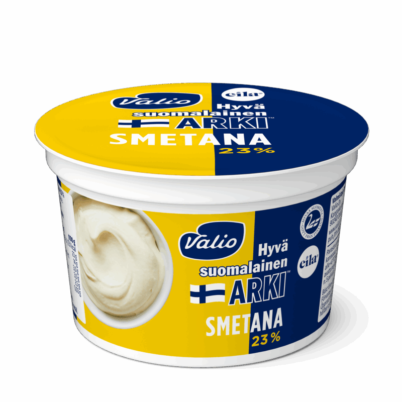 Valio Hyvä suomalainen Arki® smetana 23 % laktoositon 180 g