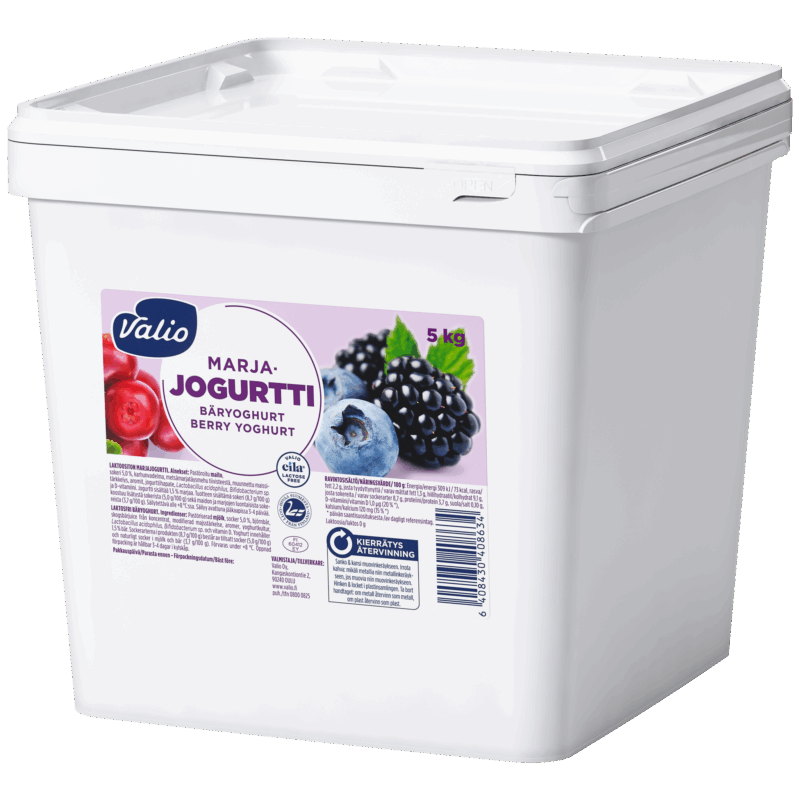 Valio jogurtti marja laktoositon 5 kg