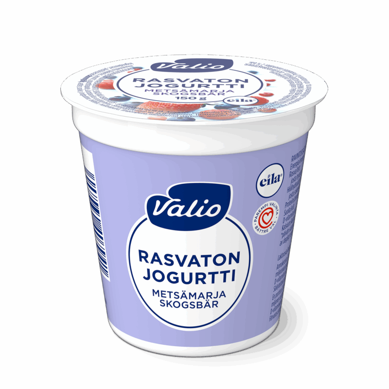 Valio jogurtti metsämarja rasvaton laktoositon (ammattikeittiöille) 150 g