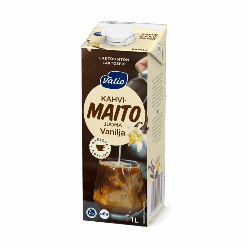 Valio kahvimaitojuoma vanilja 1 l laktoositon UHT