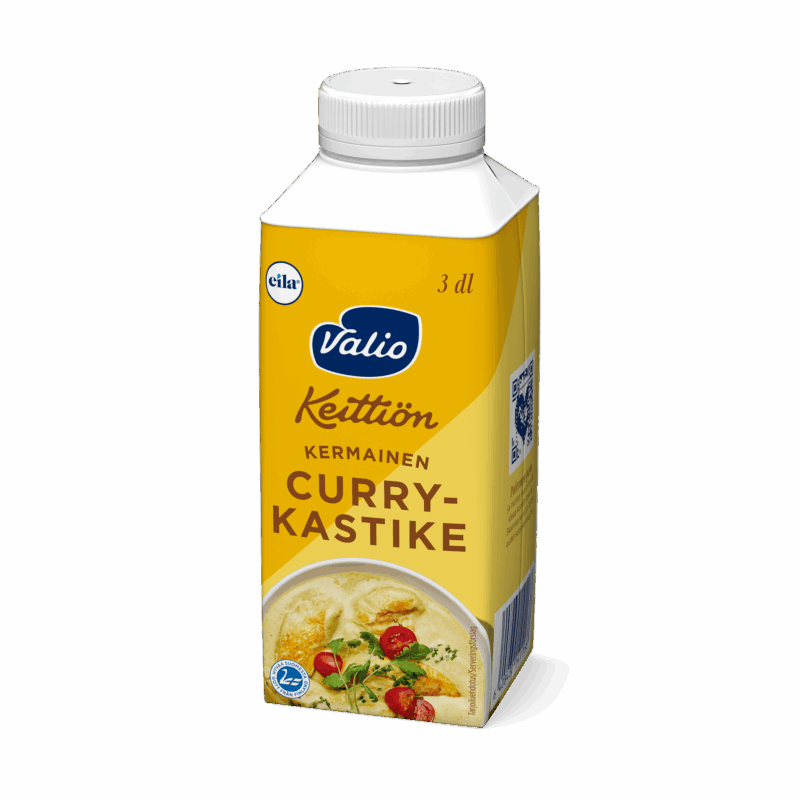 Valio Keittiön kermainen currykastike laktoositon 3 dl