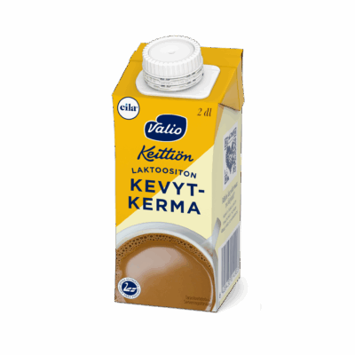 Valio Keittiön kevytkerma UHT laktoositon 2 dl