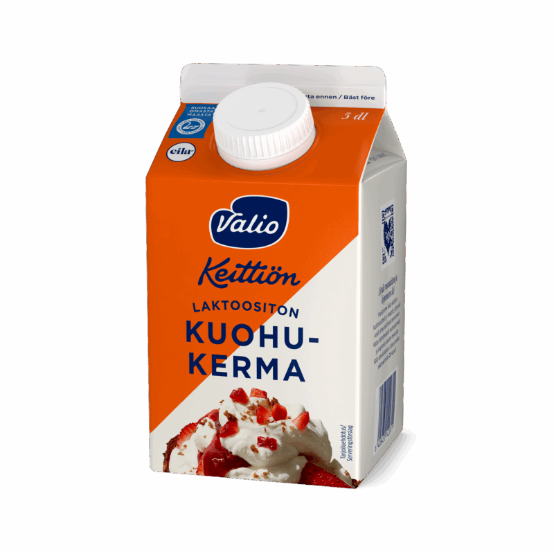 Valio Keittiön kuohukerma laktoositon 5 dl