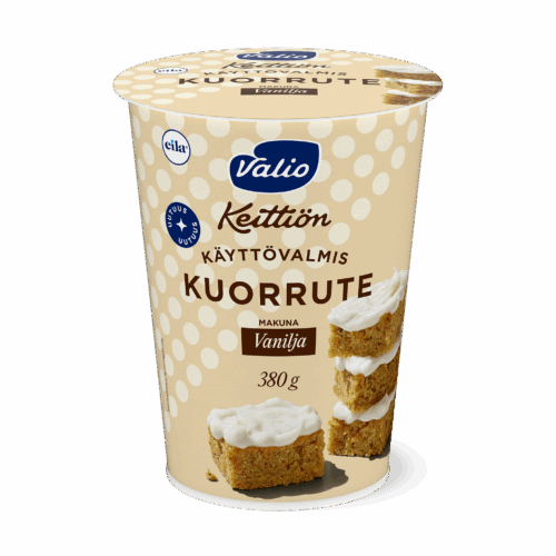 Valio Keittiön kuorrute vanilja laktoositon 380 g