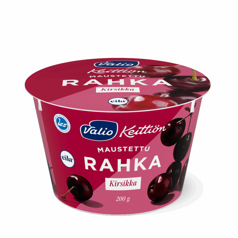 Valio Keittiön maustettu rahka kirsikka laktoositon 200 g