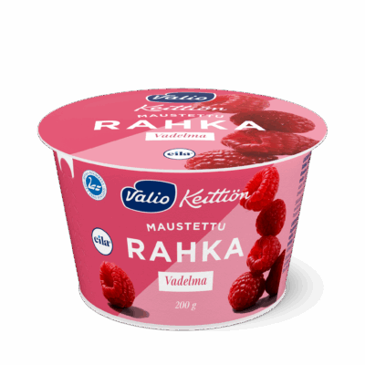 Valio Keittiön maustettu rahka vadelma laktoositon 200 g