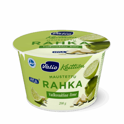 Valio Keittiön maustettu rahka valkosuklaa-lime vähälaktoosinen 200 g