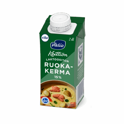 Valio Keittiön ruokakerma 15 % UHT laktoositon 2 dl
