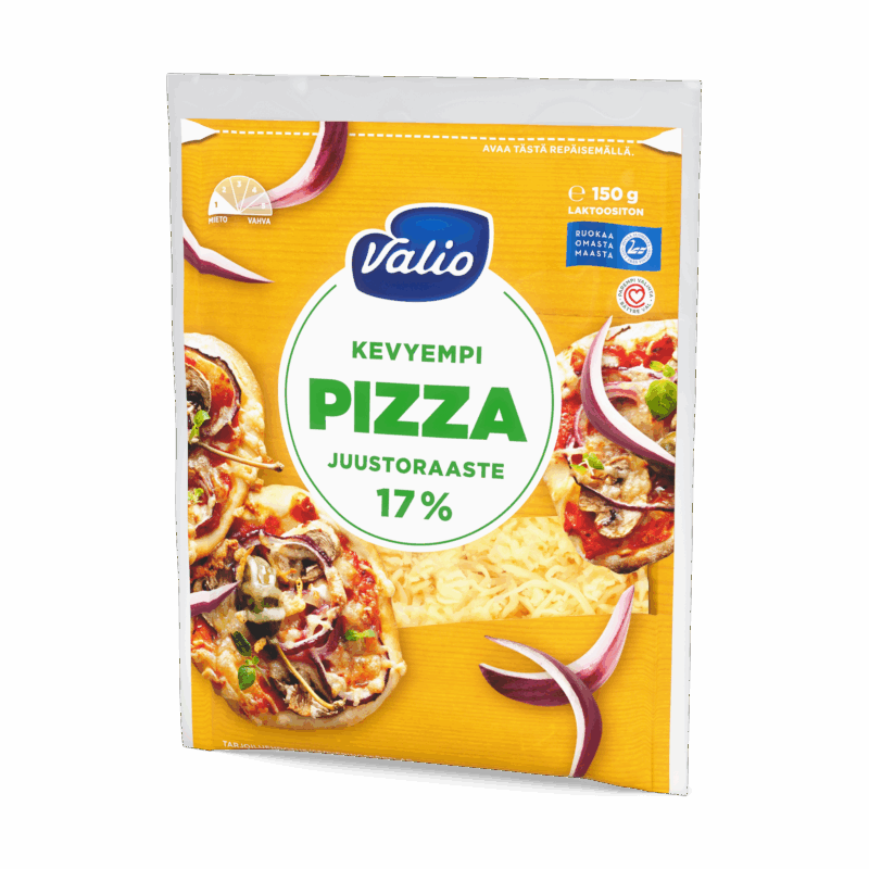 Valio kevyempi pizza juustoraaste 17 % e150 g