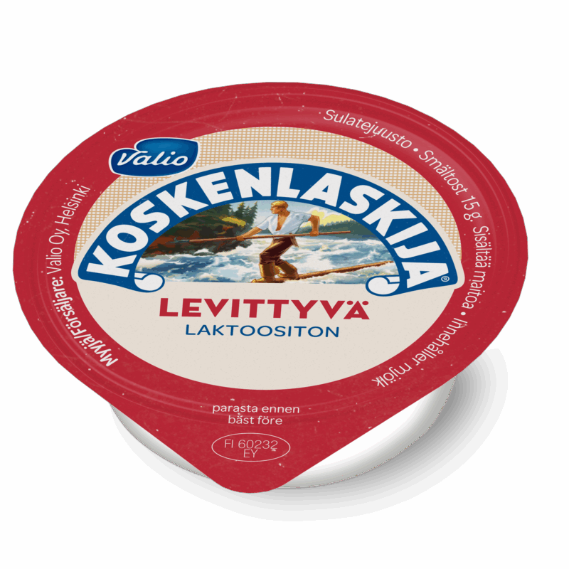 Valio Koskenlaskija® nappi sulatejuusto laktoositon 15 g