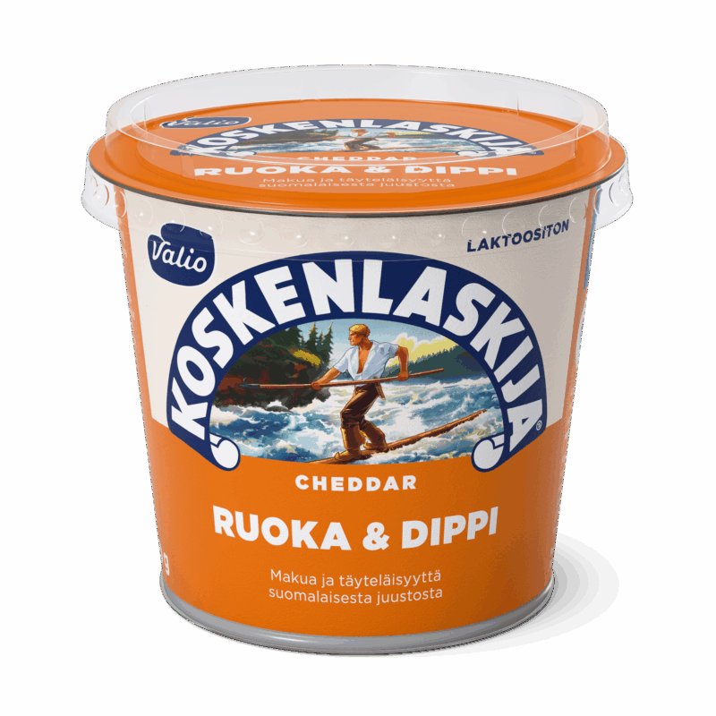 Valio Koskenlaskija® Ruoka & Dippi cheddar laktoositon e250 g