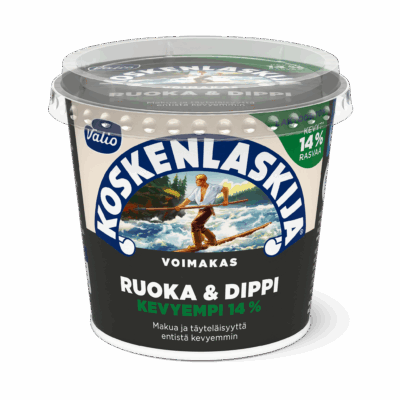 Valio Koskenlaskija® Ruoka & Dippi voimakas 14 % laktoositon e250 g