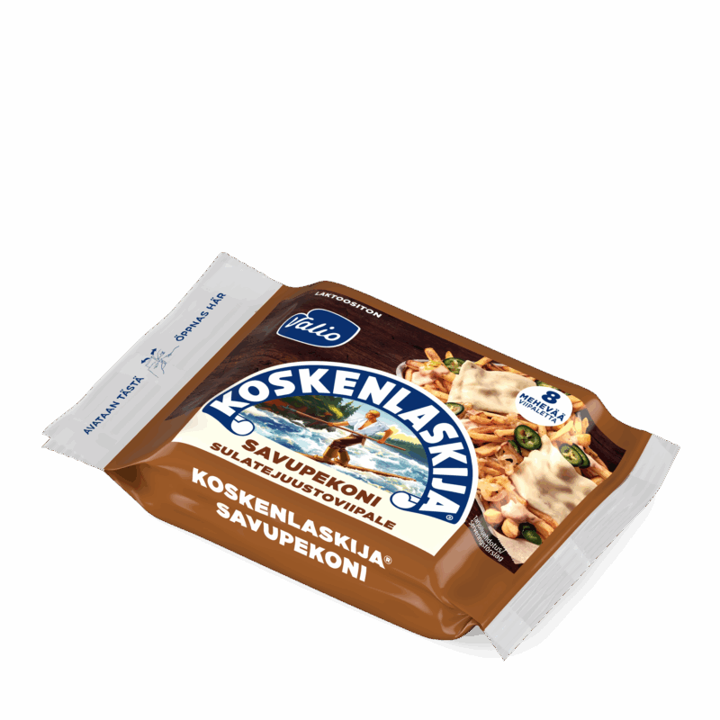 Valio Koskenlaskija® savupekoni sulatejuustoviipale laktoositon e200 g