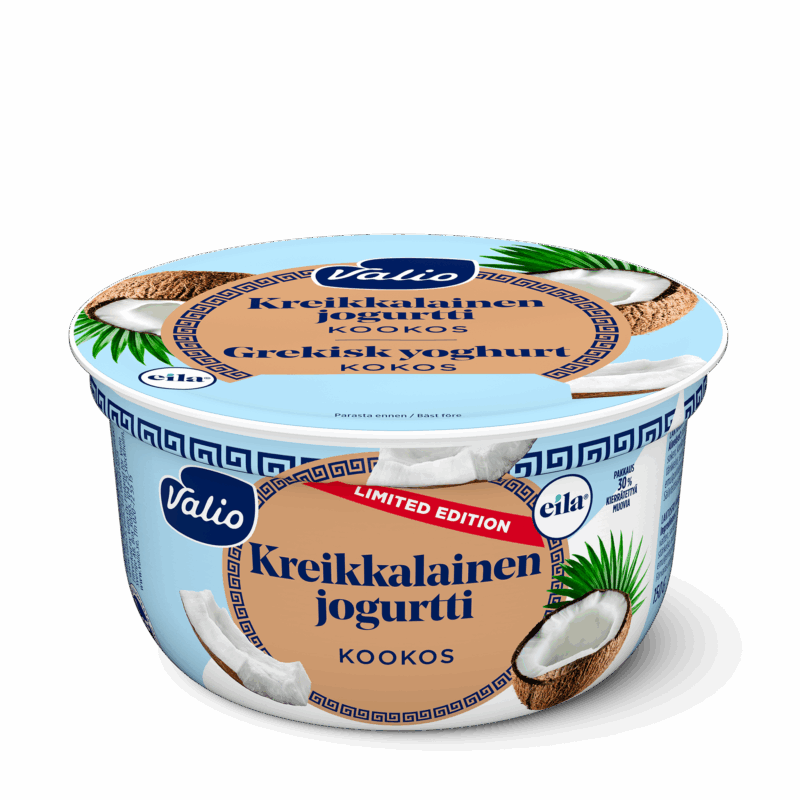 Valio kreikkalainen jogurtti kookos kausimaku laktoositon 150 g
