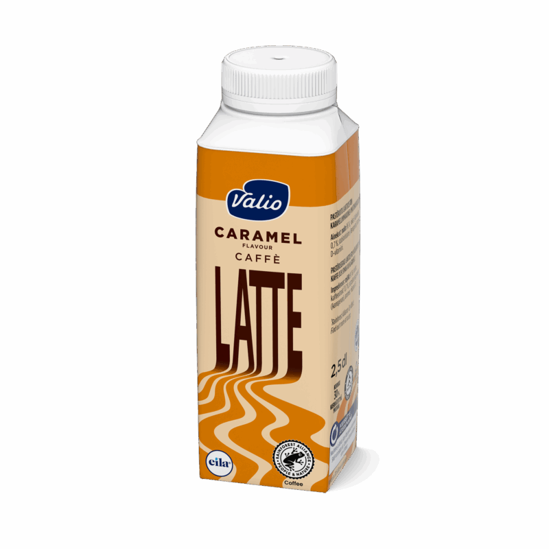Valio Latte caramel maitokahvijuoma 2,5 dl laktoositon