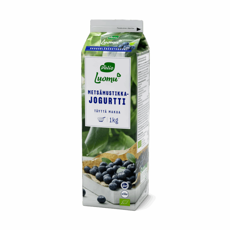Valio Luomu™ jogurtti metsämustikka laktoositon 1 kg