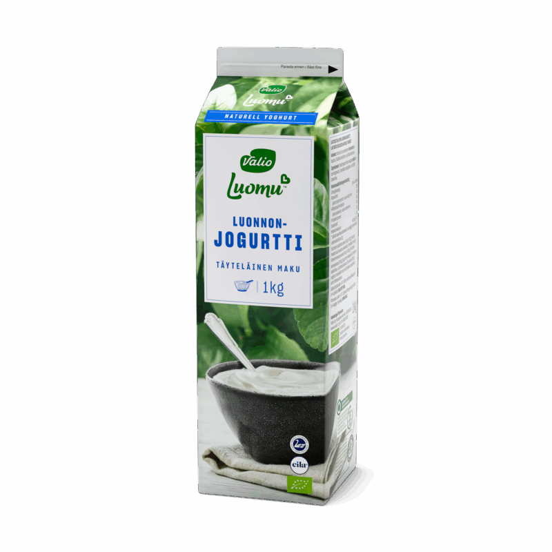 Valio Luomu™ luonnonjogurtti maustamaton laktoositon 1 kg