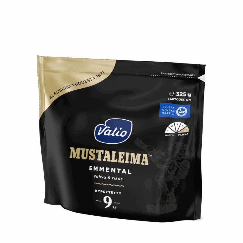 Valio Mustaleima™ emmental juusto e325 g