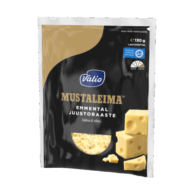 Valio Mustaleima™ emmental juustoraaste e130 g