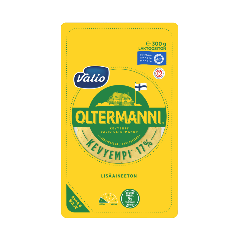 Valio Oltermanni® Kevyempi 17 % kermajuustoviipale e300 g