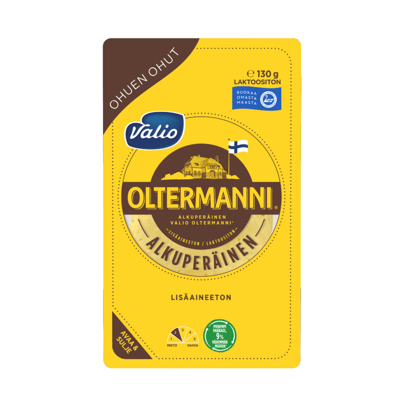 Valio Oltermanni® Alkuperäinen ohuen ohut kermajuustoviipale e130 g