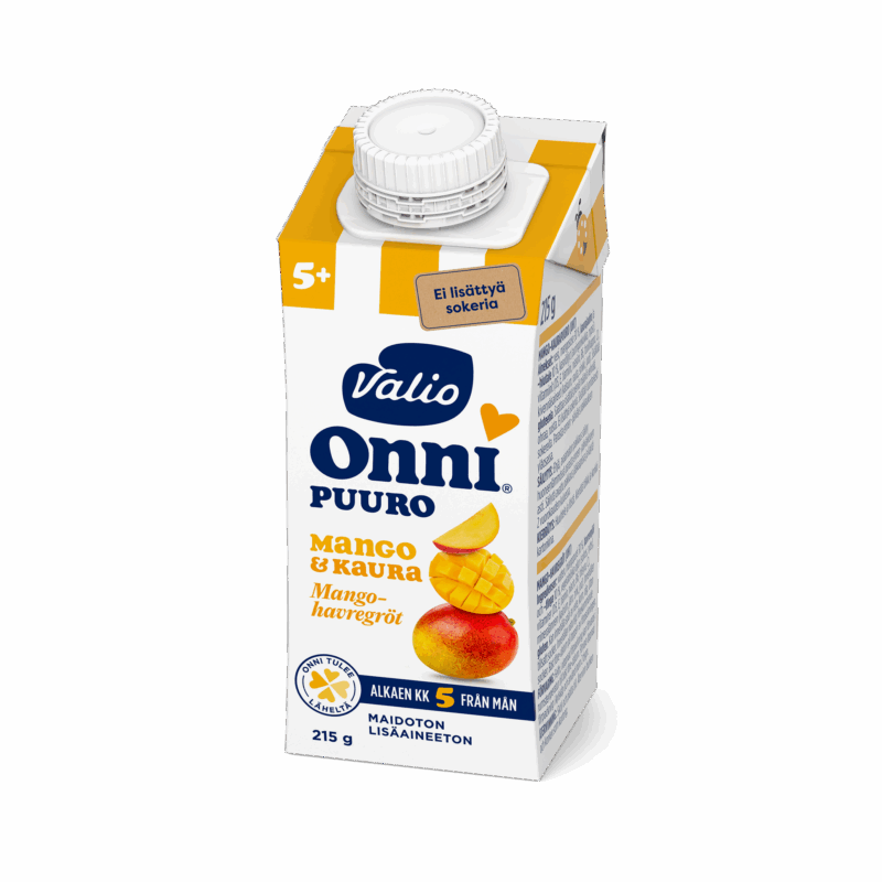 Valio Onni® mango-kaurapuuro 215 g UHT (alk 5 kk)
