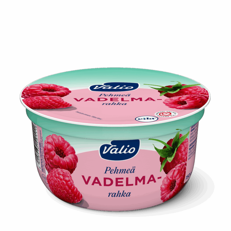 Valio pehmeä rahka vadelma laktoositon 150 g