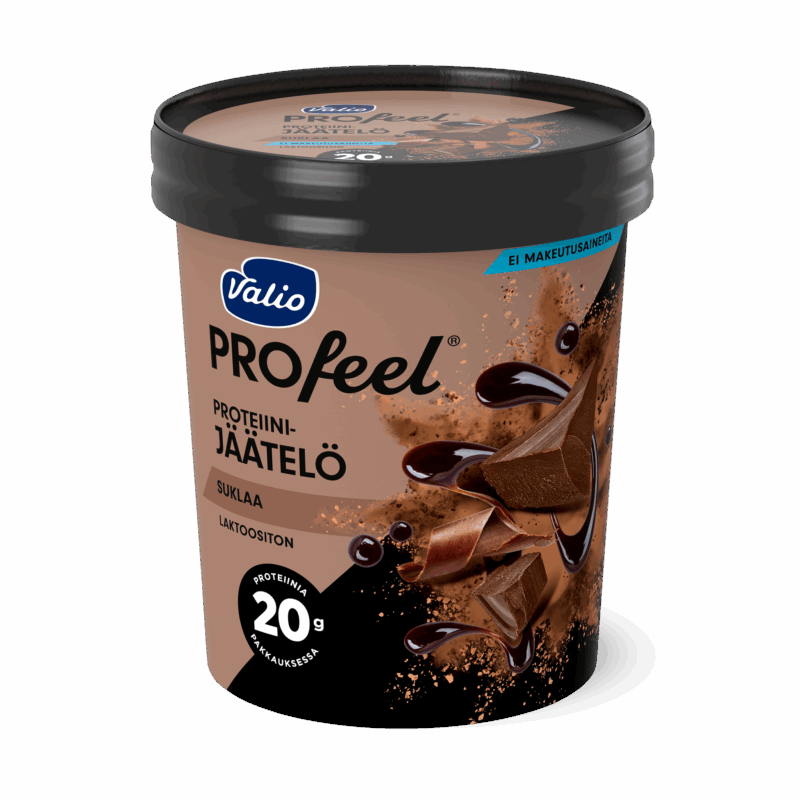Valio PROfeel® proteiinijäätelö 480 ml suklaa laktoositon