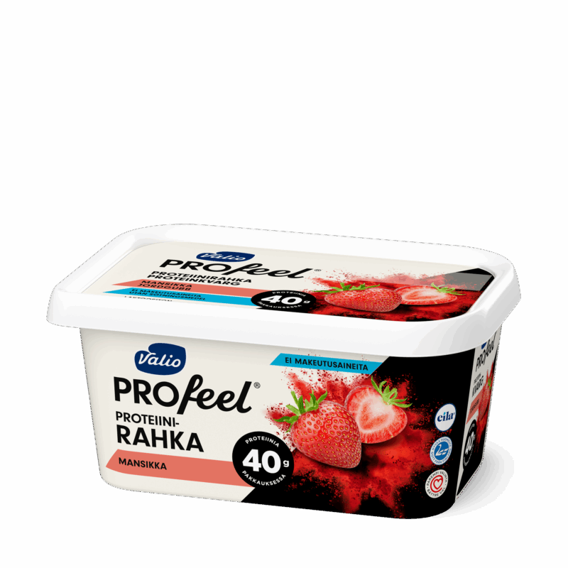 Valio PROfeel® proteiinirahka 400 g mansikka laktoositon