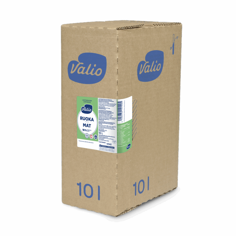 Valio Ruoka 15 % laktoositon novobox 10 l