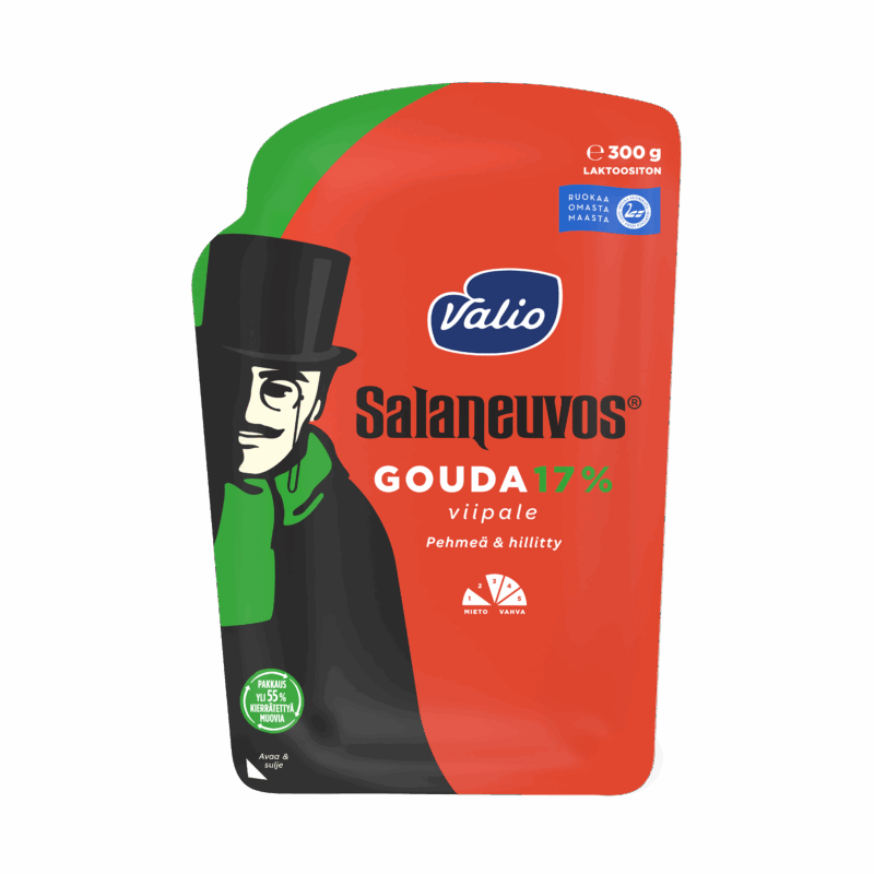Valio Salaneuvos® gouda 17 % juustoviipale e300 g