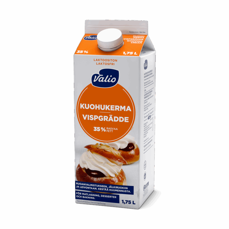 Valio suurtalous kuohukerma laktoositon 1,75 l