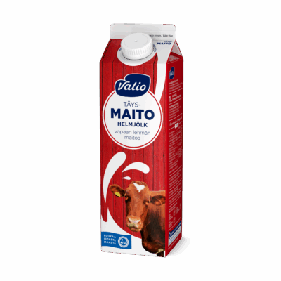 Valio vapaan lehmän täysmaito 1 l