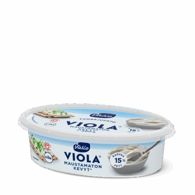 Valio Viola® kevyt maustamaton tuorejuusto laktoositon e200 g
