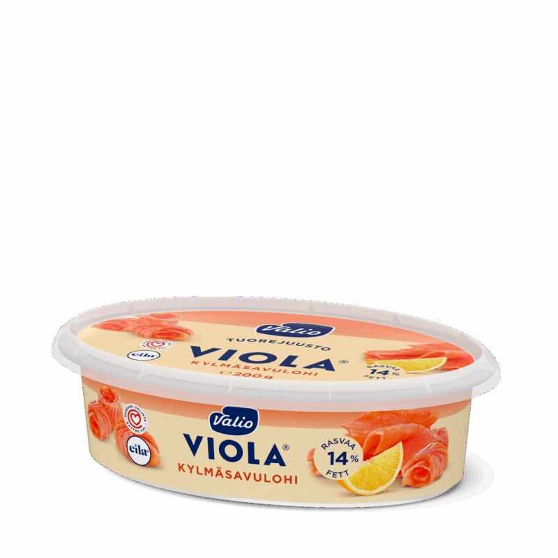 Valio Viola® kylmäsavulohi tuorejuusto laktoositon e200 g