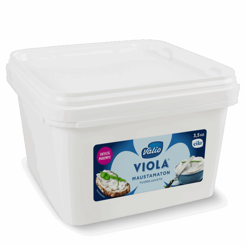 Valio Viola® maustamaton tuorejuusto laktoositon 3,5 kg