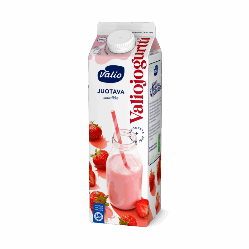 Valiojogurtti® juotava mansikka laktoositon 0,95 l