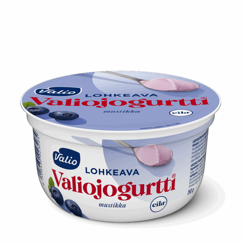Valiojogurtti® lohkeava jogurtti mustikka laktoositon 150 g