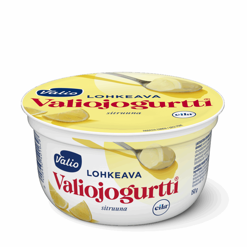 Valiojogurtti® lohkeava jogurtti sitruuna laktoositon 150 g
